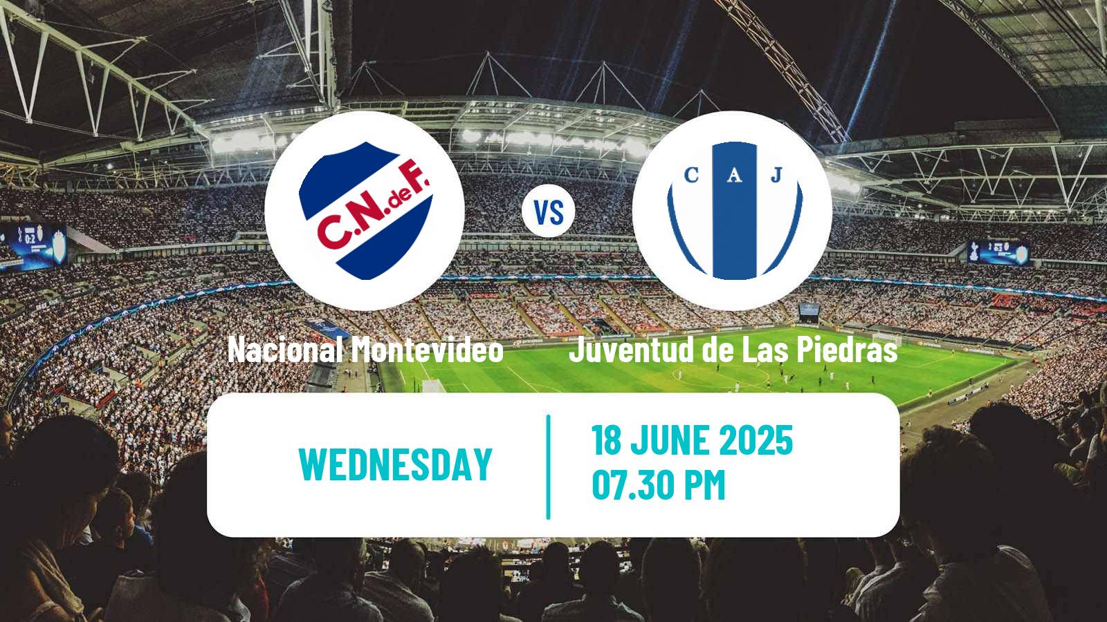 Soccer Uruguayan Primera Division Nacional Montevideo - Juventud de Las Piedras