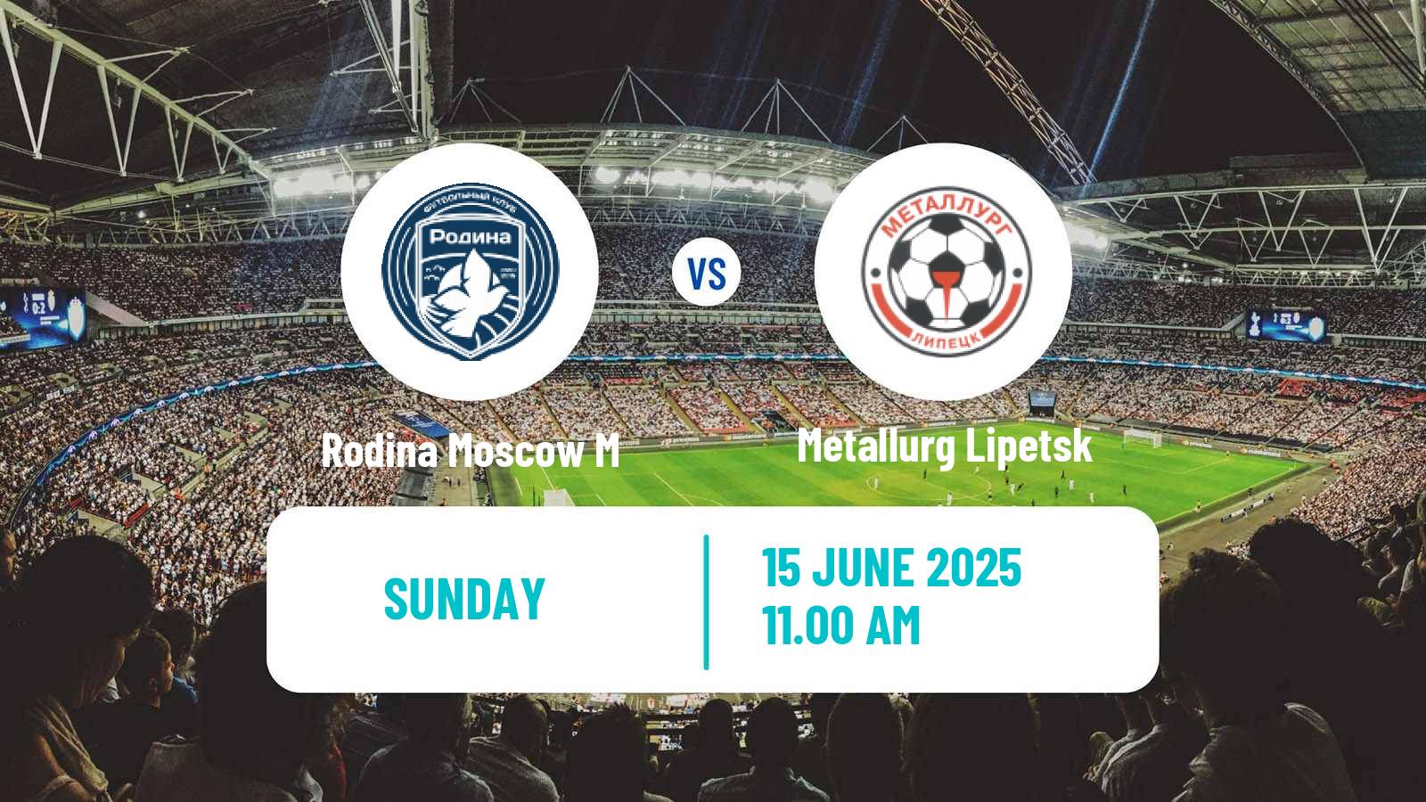 Soccer FNL 2 Division B Group 3 Rodina Moscow M - Metallurg Lipetsk