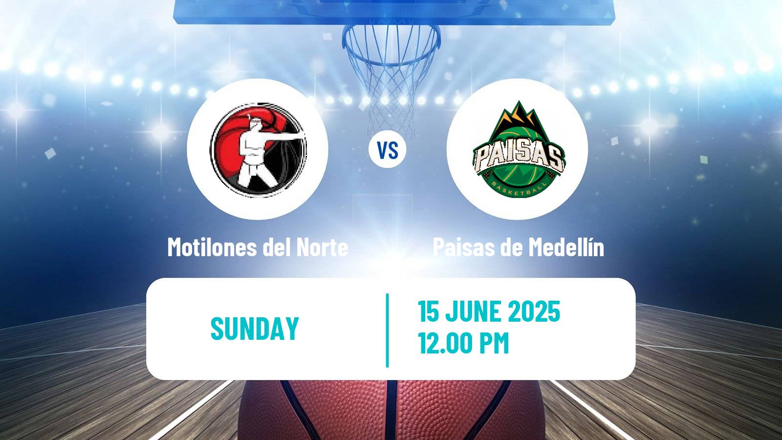 Basketball Colombian LBP Basketball Motilones del Norte - Paisas de Medellín