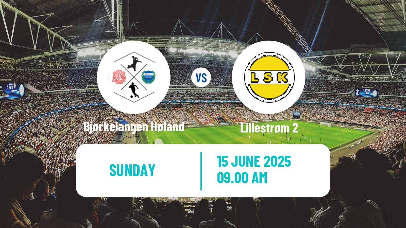 Soccer Norwegian Division 3 - Group 3 Bjørkelangen Høland - Lillestrøm 2