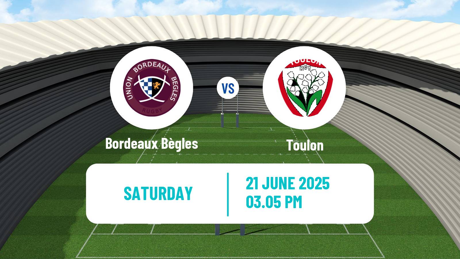 Rugby union French Top 14 Bordeaux Bègles - Toulon