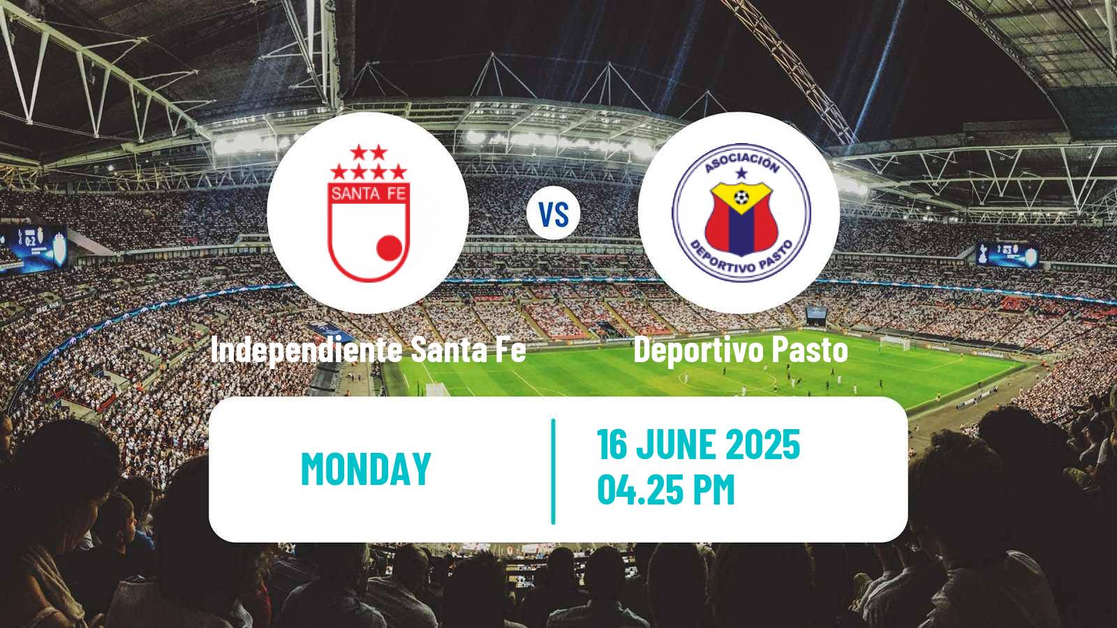Soccer Colombian Liga Women Independiente Santa Fe - Deportivo Pasto