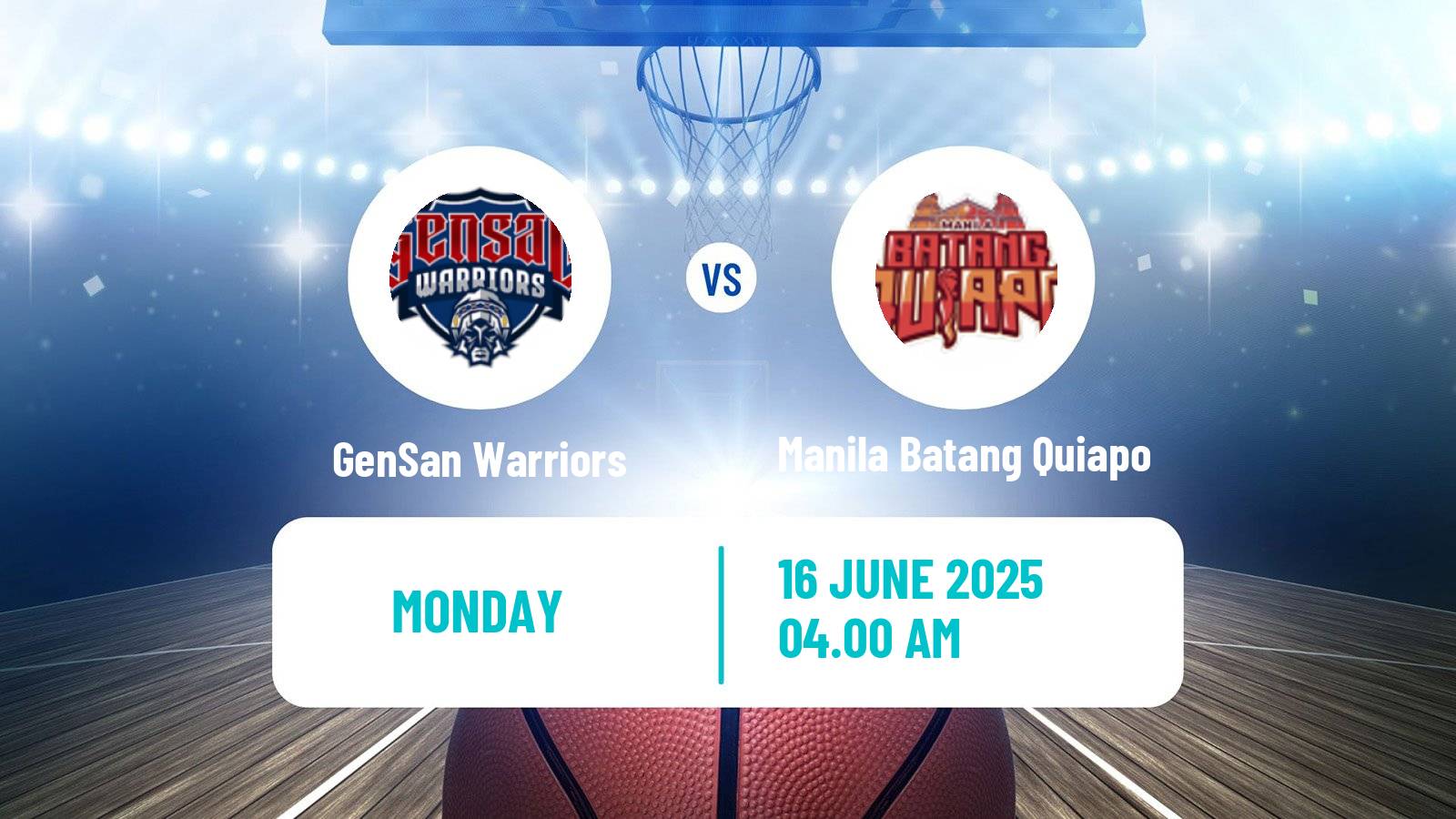 Basketball Philippines MBPL  GenSan Warriors - Manila Batang Quiapo