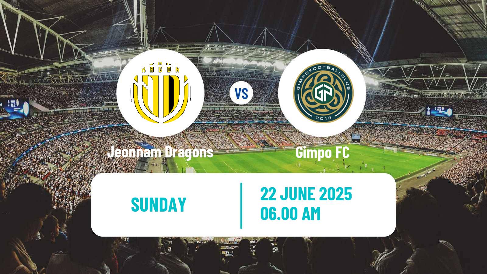 Soccer South Korean K-League 2 Jeonnam Dragons - Gimpo
