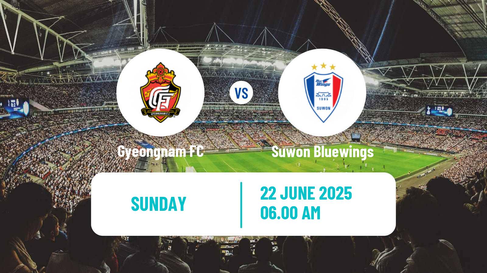 Soccer South Korean K-League 2 Gyeongnam - Suwon Bluewings