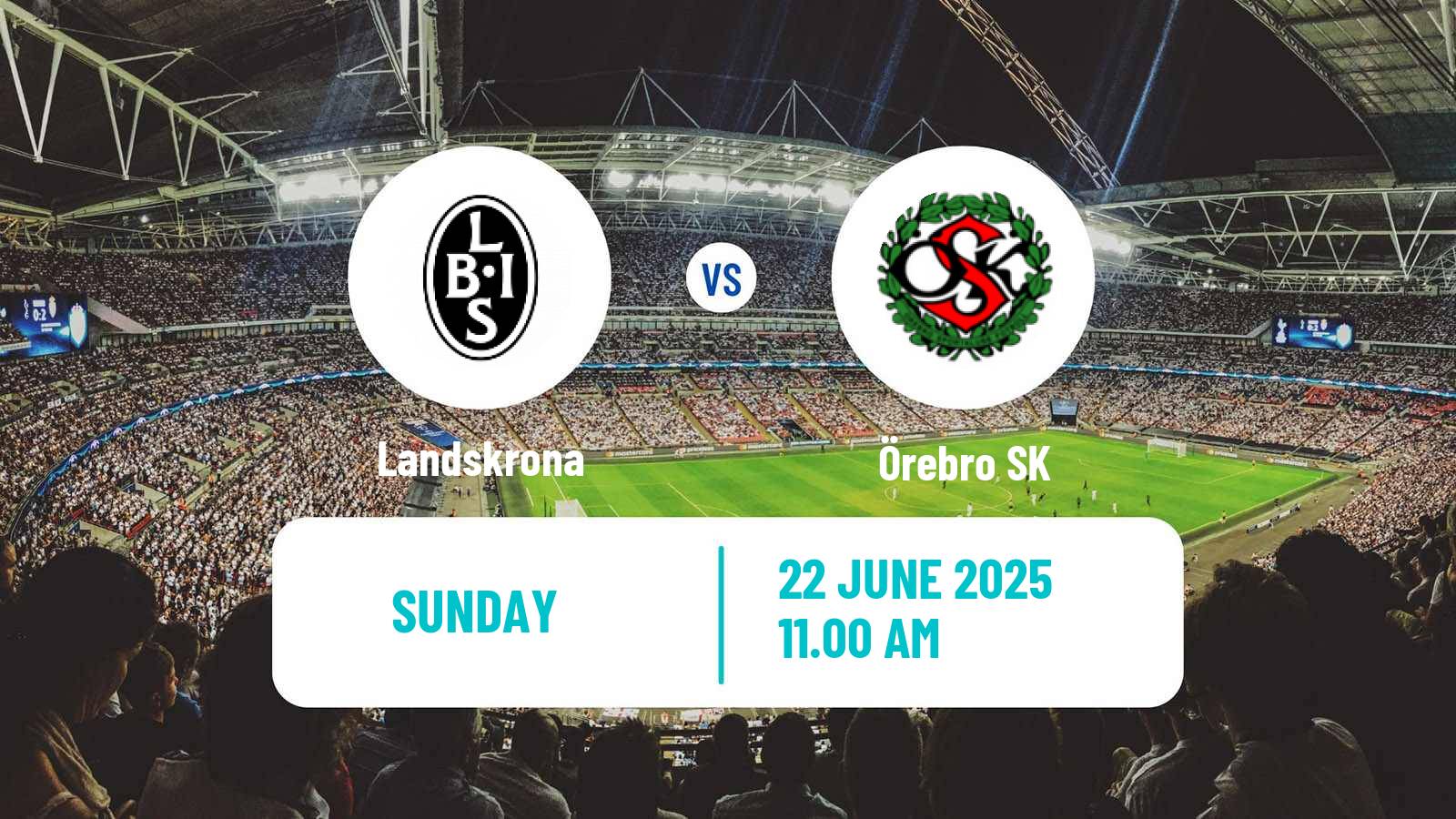 Soccer Swedish Superettan Landskrona - Örebro
