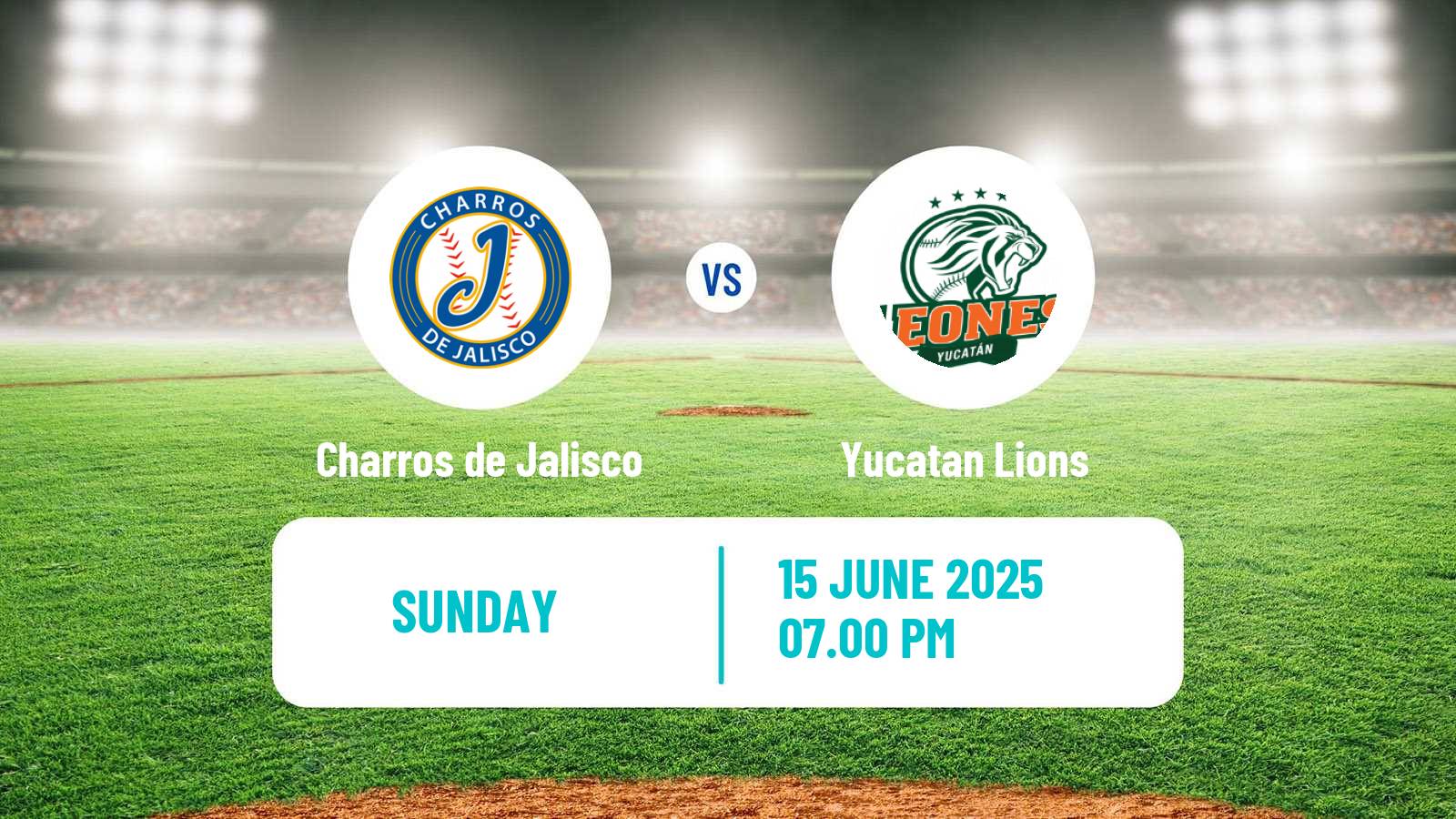 Baseball LMB Charros de Jalisco - Yucatan Lions
