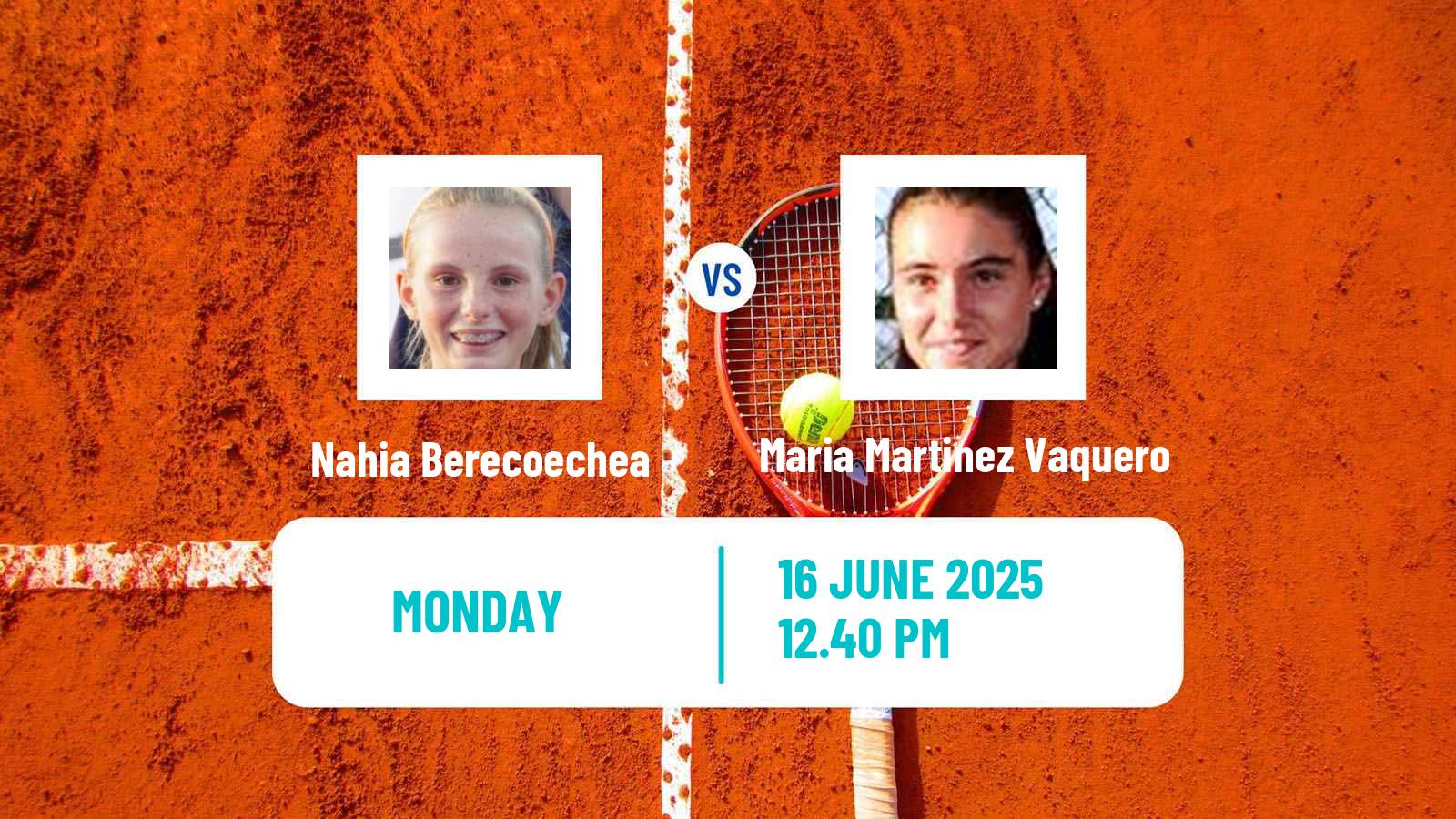 Tennis ITF W35 H Tauste Women 2025 Nahia Berecoechea - Maria Martinez Vaquero