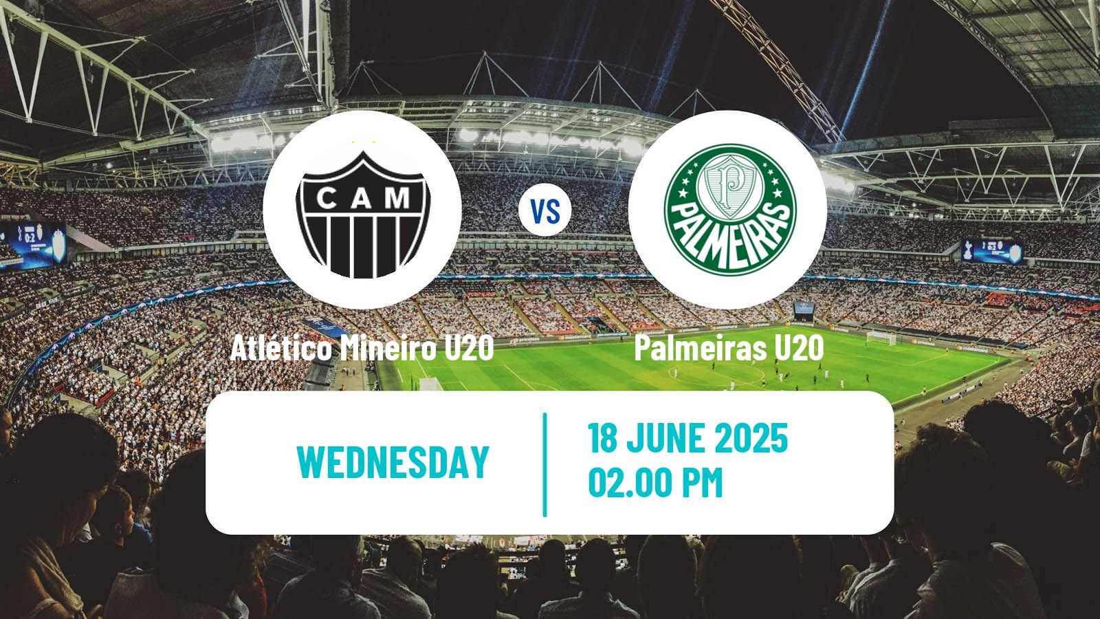 Soccer Brasileiro U20 Atlético Mineiro U20 - Palmeiras U20