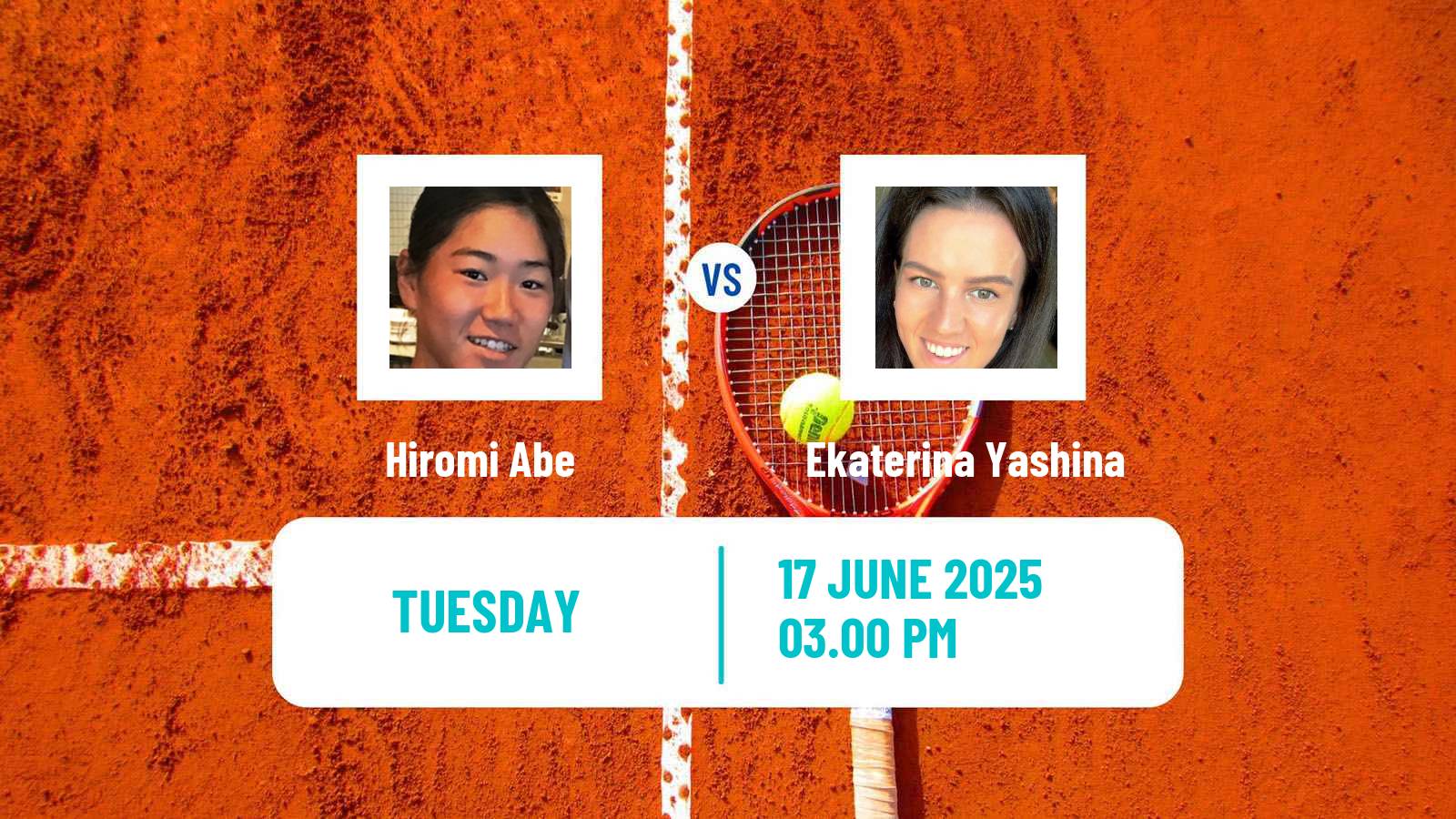 Tennis ITF W35 H Tauste Women Hiromi Abe - Ekaterina Yashina