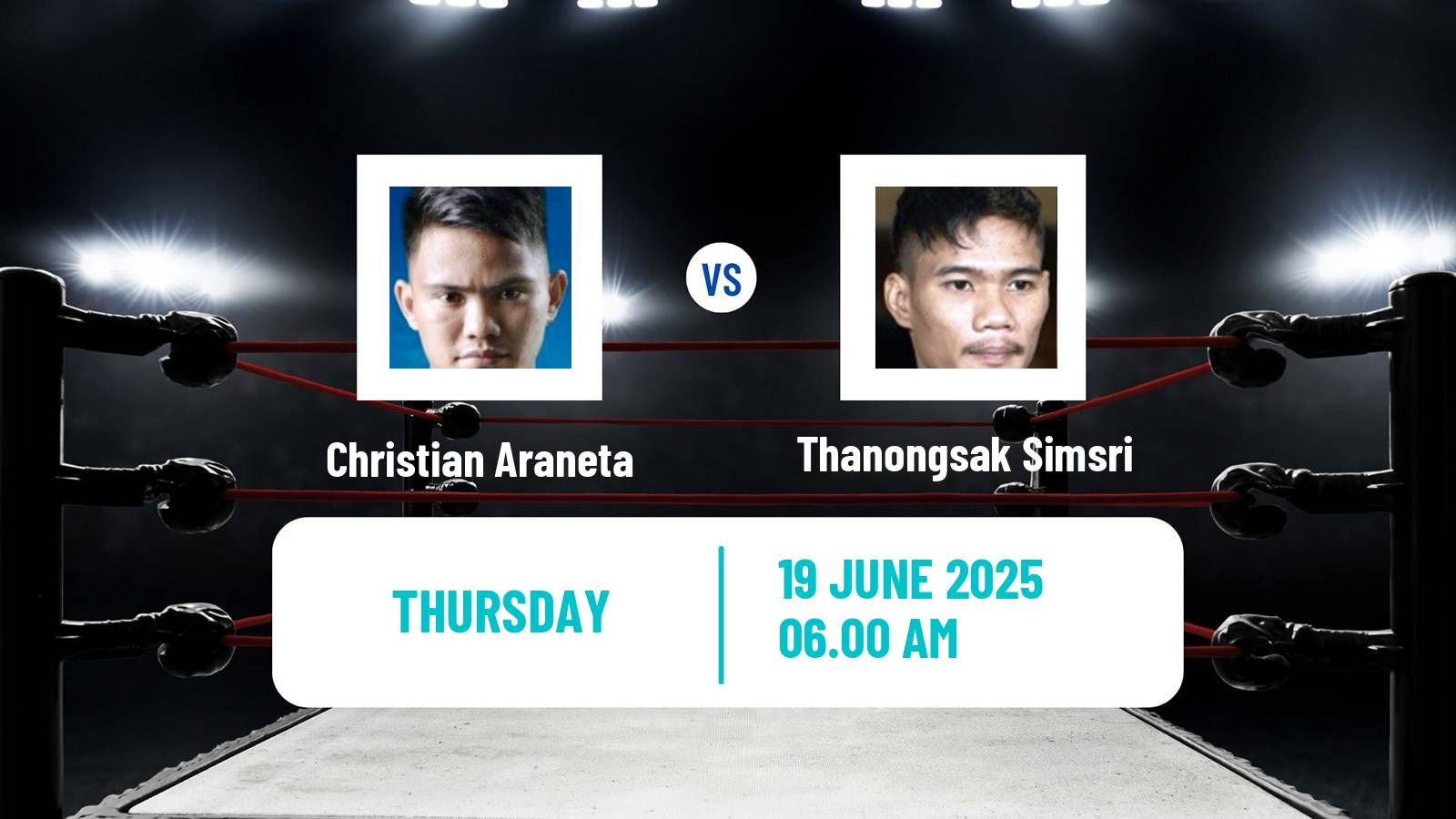 Boxing Light Flyweight IBF Title Men Christian Araneta - Thanongsak Simsri