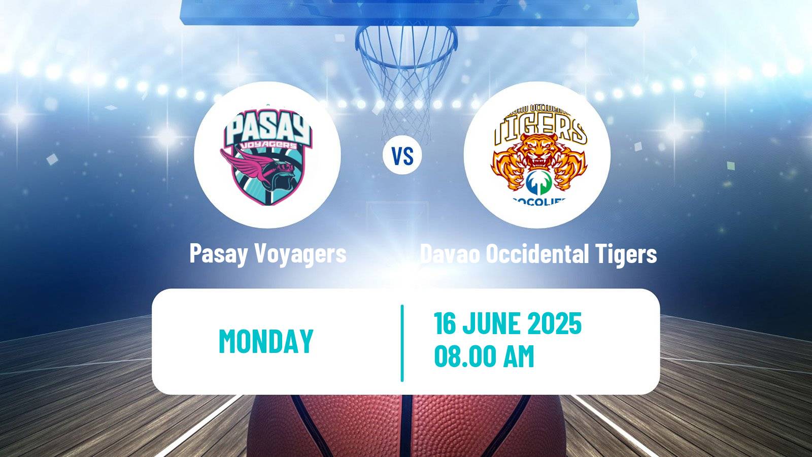 Basketball Philippines MBPL  Pasay Voyagers - Davao Occidental Tigers