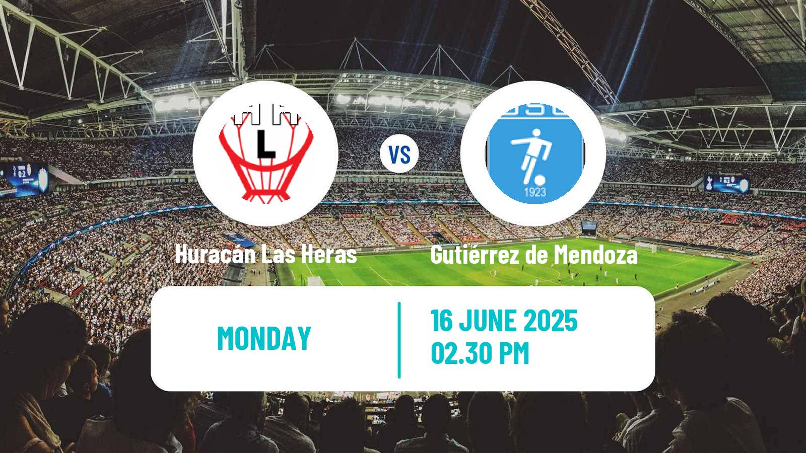 Soccer Argentinian Torneo Federal Huracán Las Heras - Gutiérrez de Mendoza