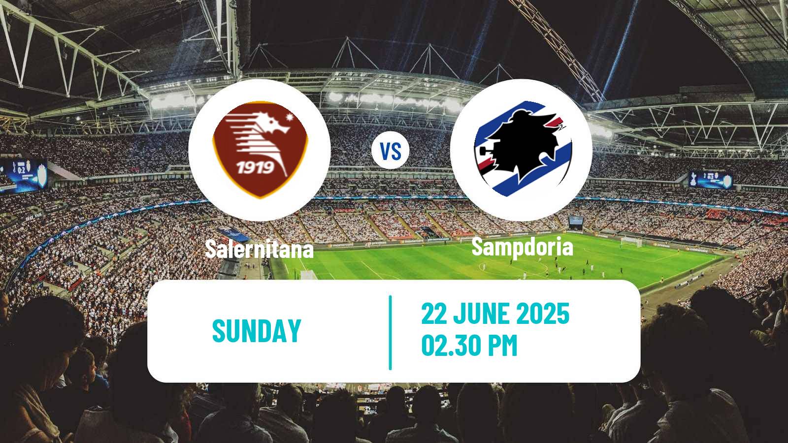 Soccer Italian Serie B Salernitana - Sampdoria