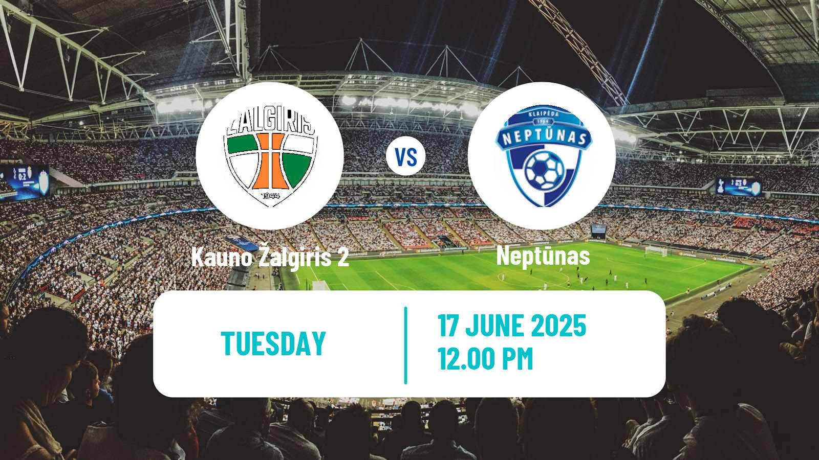 Soccer Lithuanian Division 2 Kauno Žalgiris 2 - Neptūnas