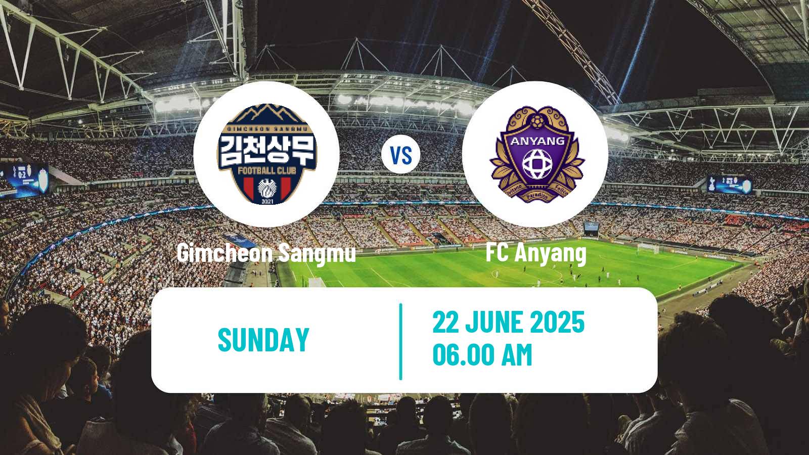 Soccer South Korean K-League 1 Gimcheon Sangmu - Anyang