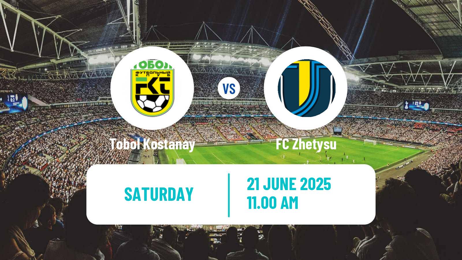 Soccer Kazakh Premier League Tobol Kostanay - Zhetysu