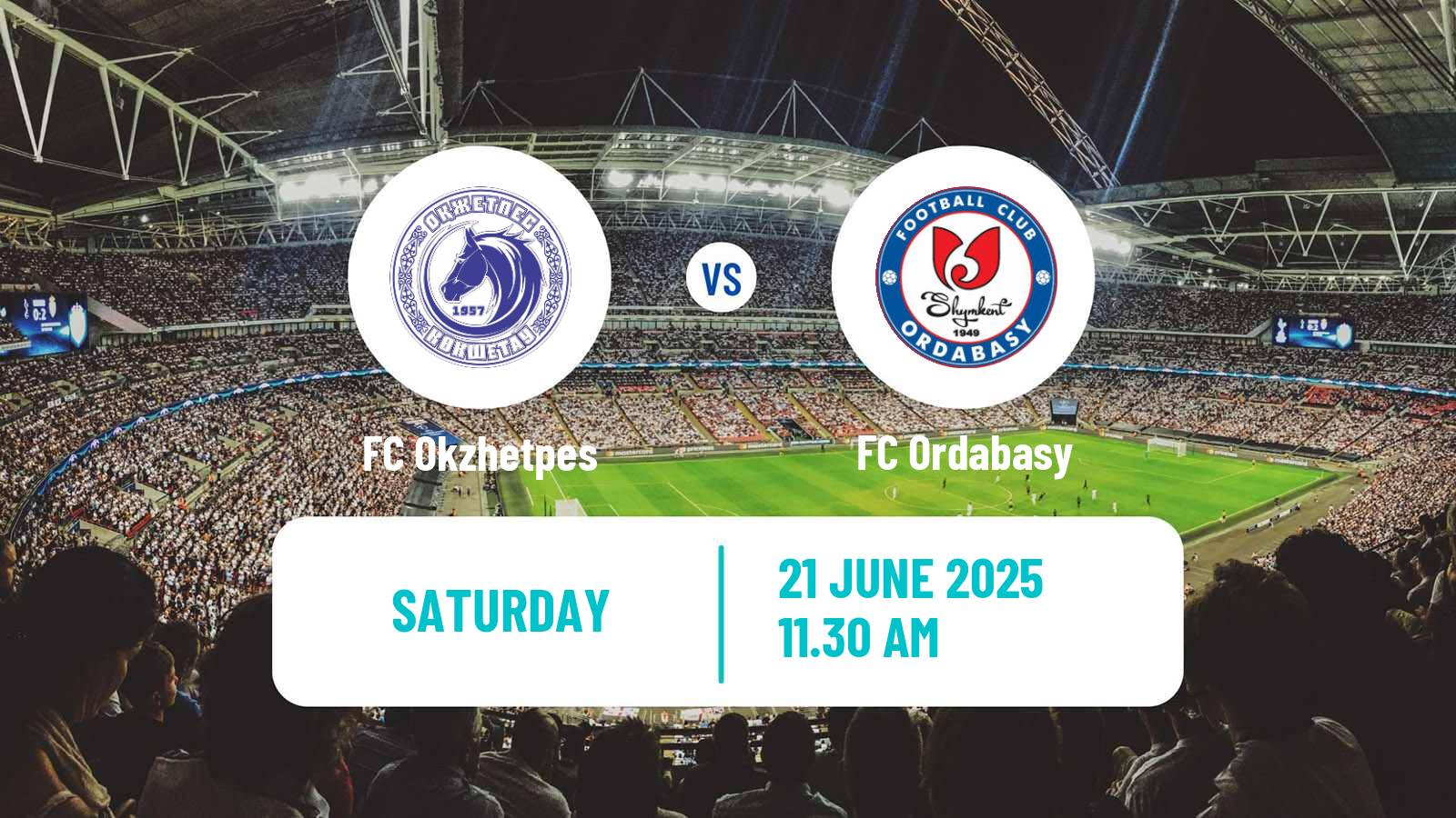 Soccer Kazakh Premier League Okzhetpes - Ordabasy