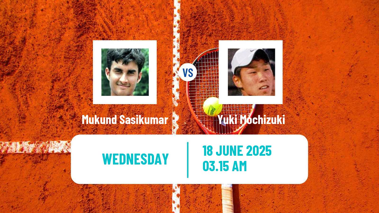 Tennis ITF M25 Luzhou Men Mukund Sasikumar - Yuki Mochizuki