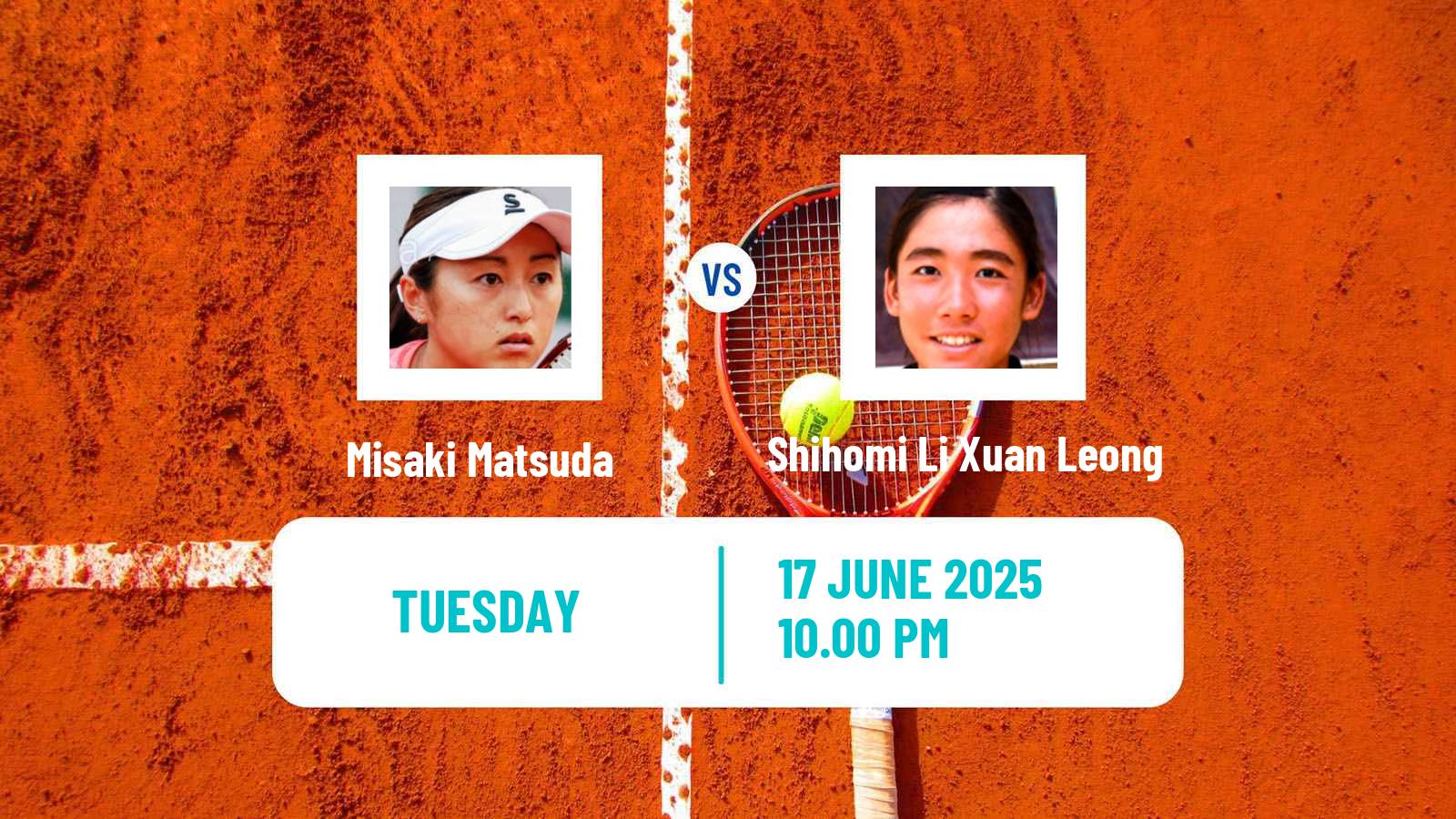 Tennis ITF W35 Taipei Women Misaki Matsuda - Shihomi Li Xuan Leong