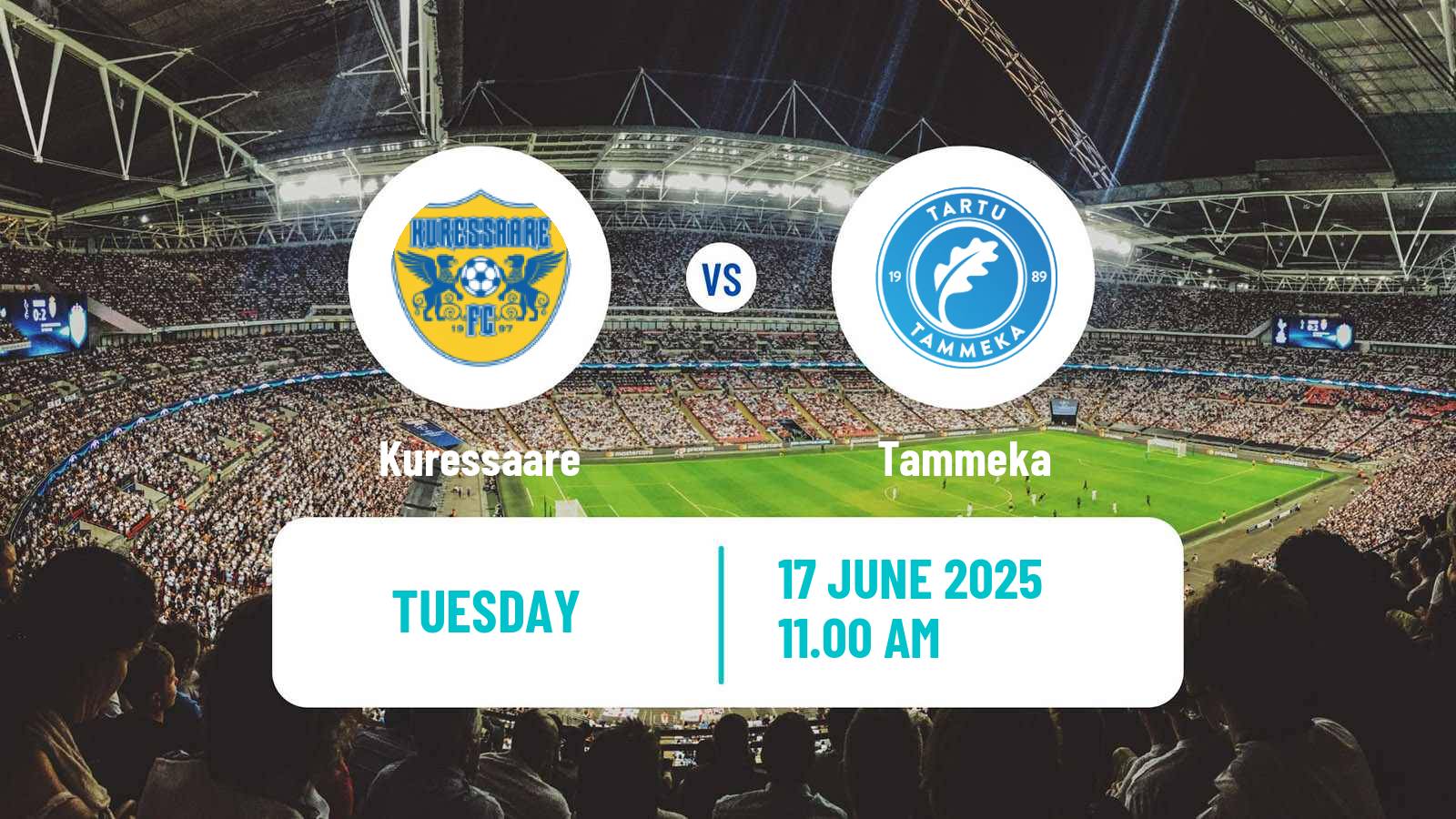 Soccer Estonian Meistriliiga Kuressaare - Tammeka