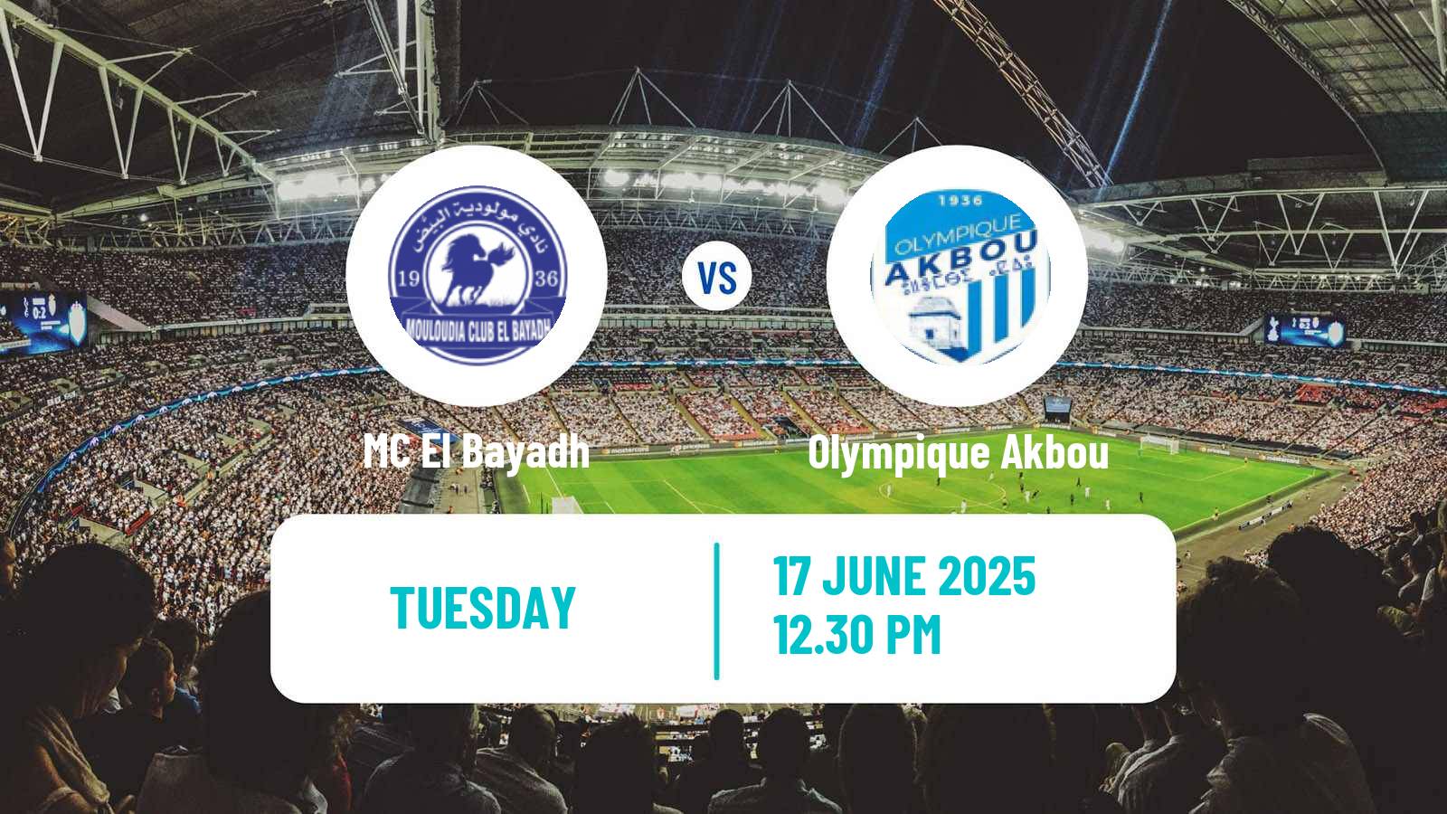 Soccer Algerian Ligue 1 El Bayadh - Olympique Akbou