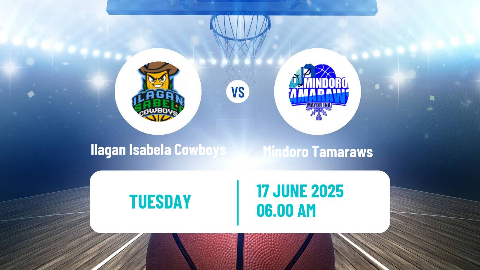 Basketball Philippines MBPL  Ilagan Isabela Cowboys - Mindoro Tamaraws