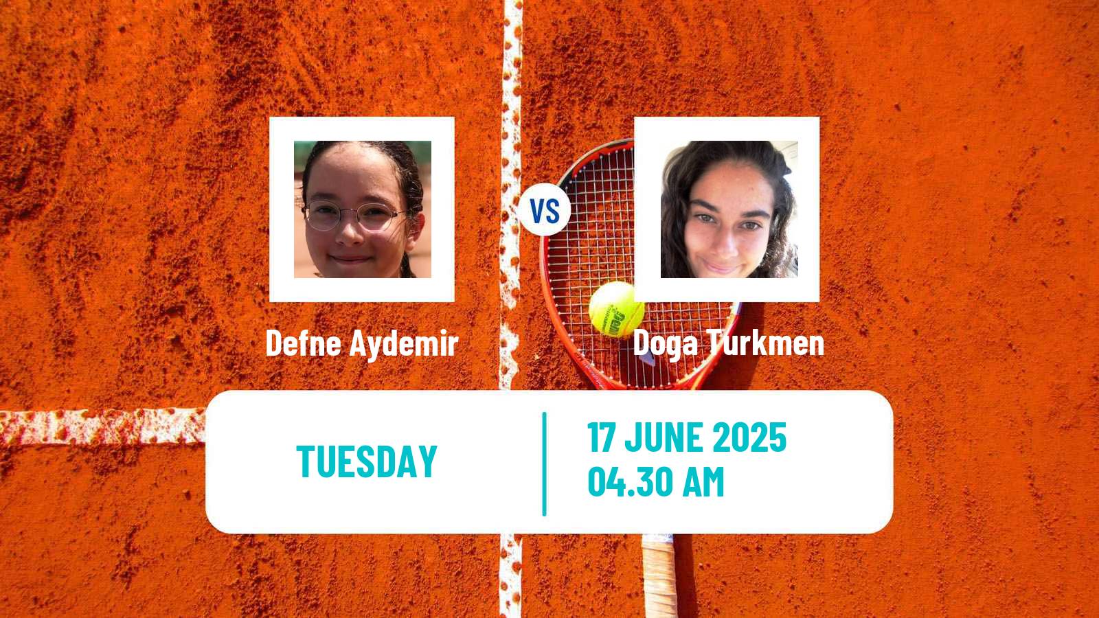 Tennis ITF W15 Kayseri 4 Women 2025 Defne Aydemir - Doga Turkmen