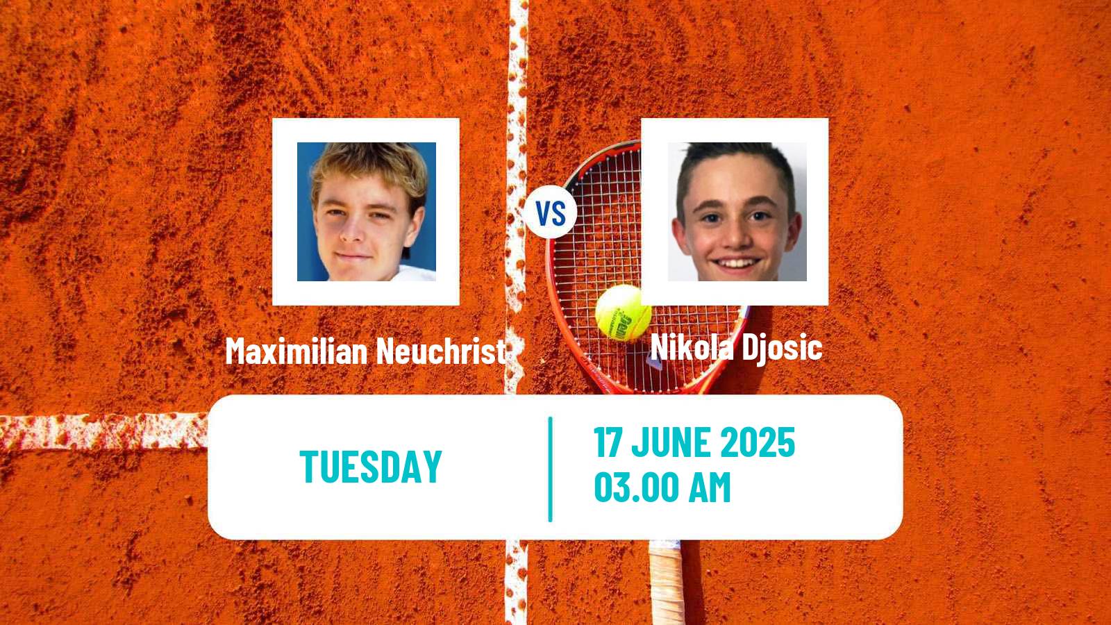 Tennis ITF M25 Klosters Men Maximilian Neuchrist - Nikola Djosic
