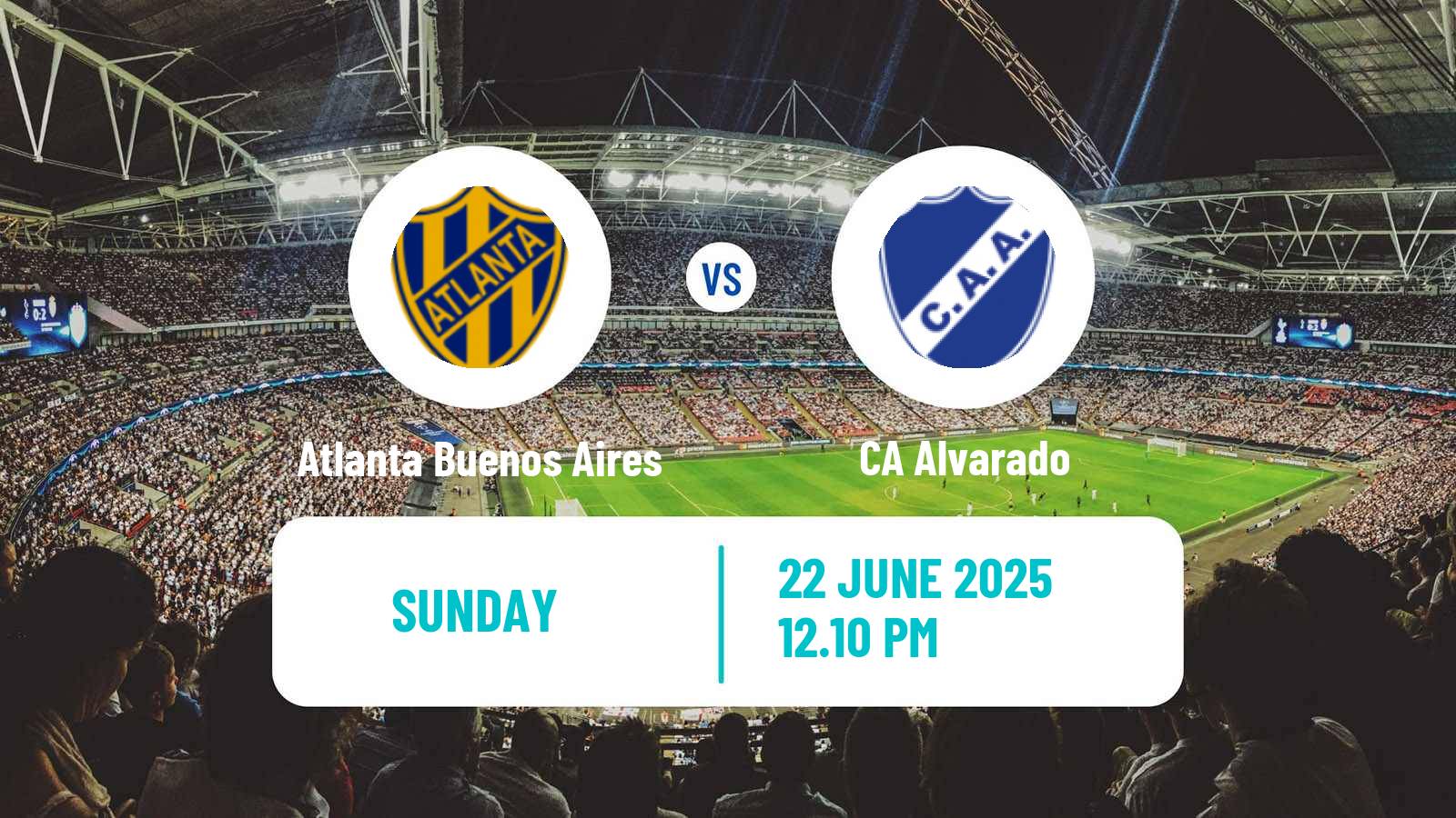 Soccer Argentinian Primera Nacional Atlanta Buenos Aires - Alvarado