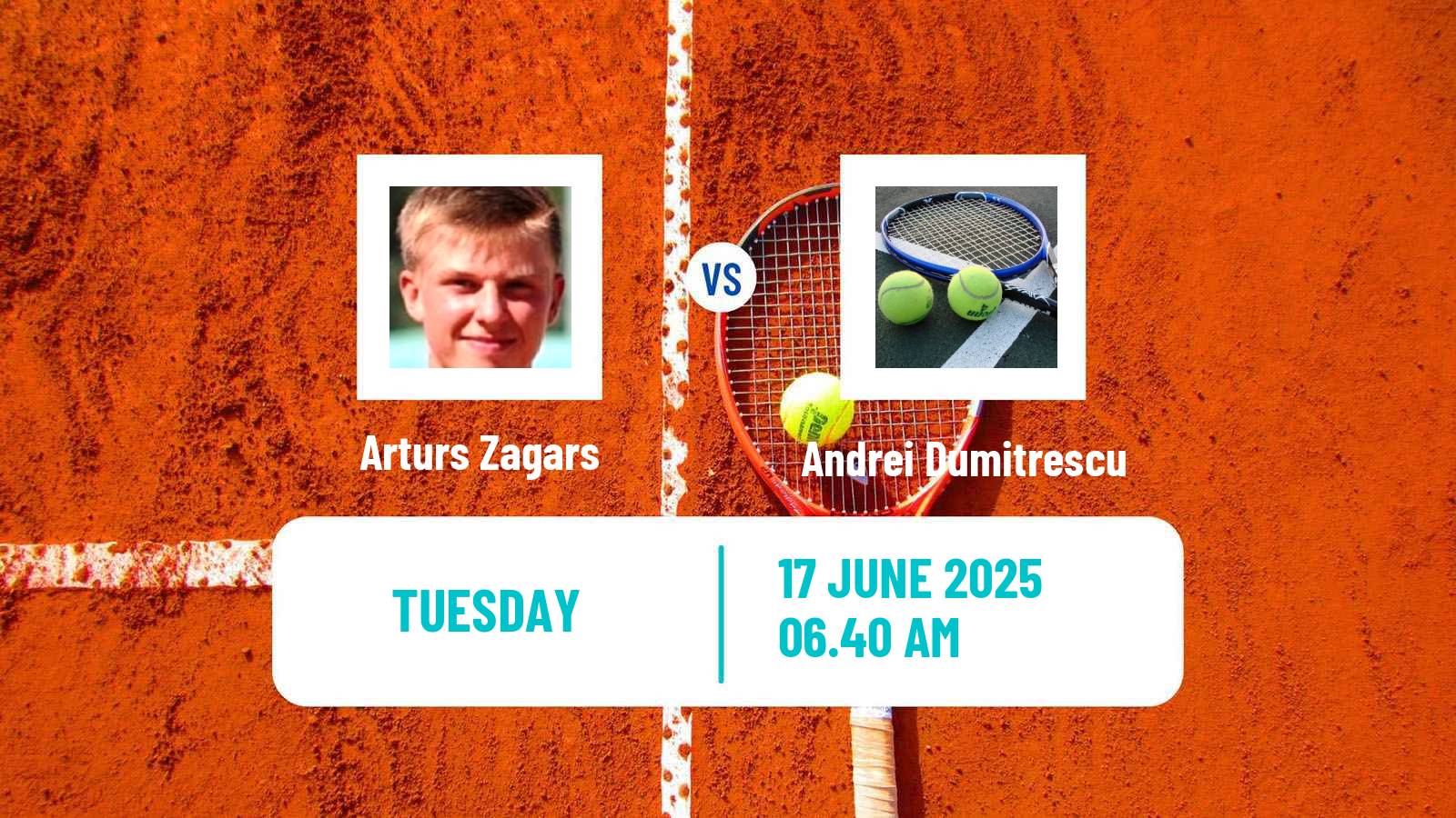 Tennis ITF M15 Cluj Napoca Men Arturs Zagars - Andrei Dumitrescu