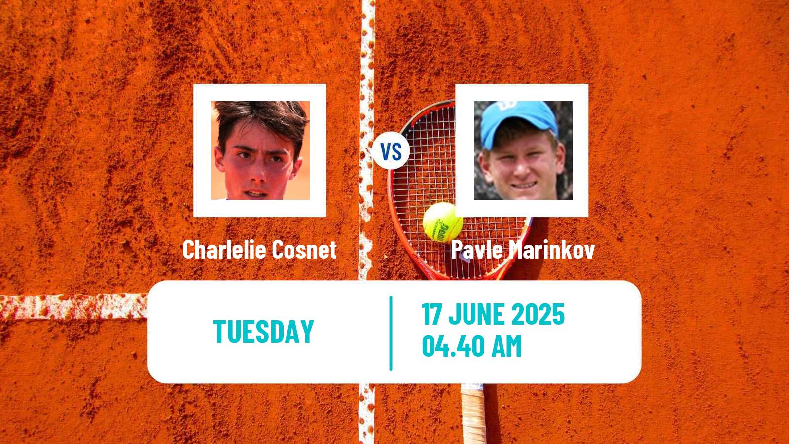 Tennis ITF M15 Monastir 24 Men Charlelie Cosnet - Pavle Marinkov