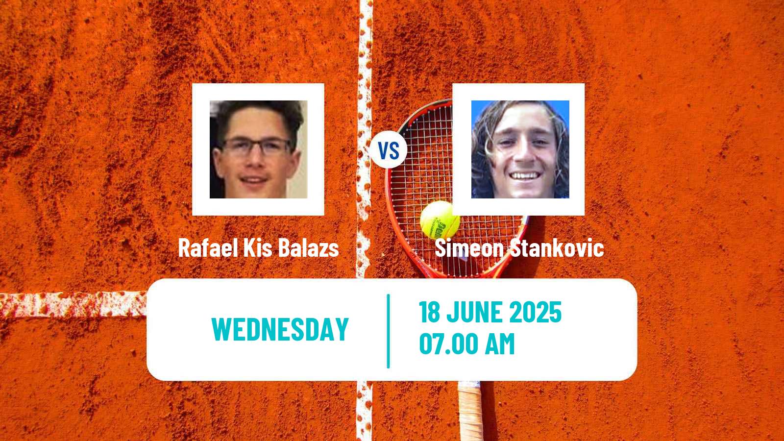 Tennis ITF M15 Nyiregyhaza 2 Men Rafael Kis Balazs - Simeon Stankovic