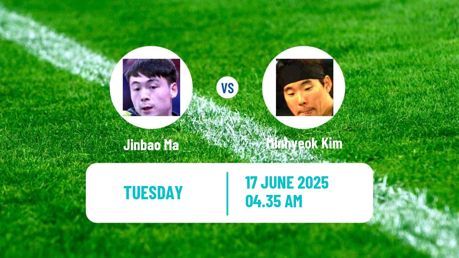 Table tennis Wtt Star Contender Ljubljana Men Jinbao Ma - Minhyeok Kim