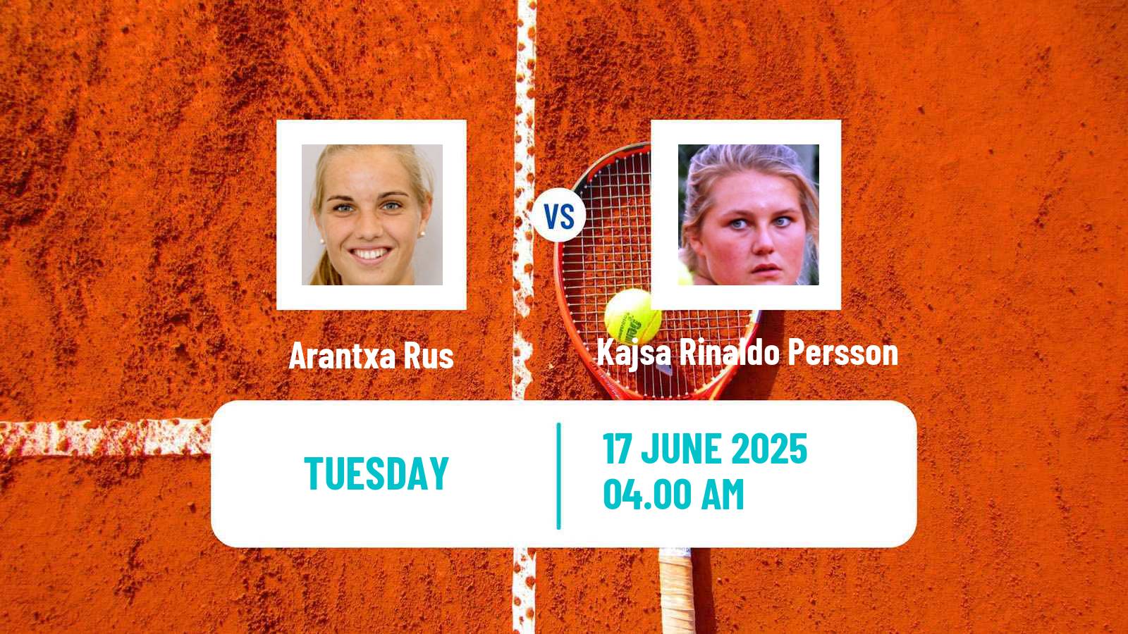 Tennis ITF W75 Zagreb 2 Women Arantxa Rus - Kajsa Rinaldo Persson