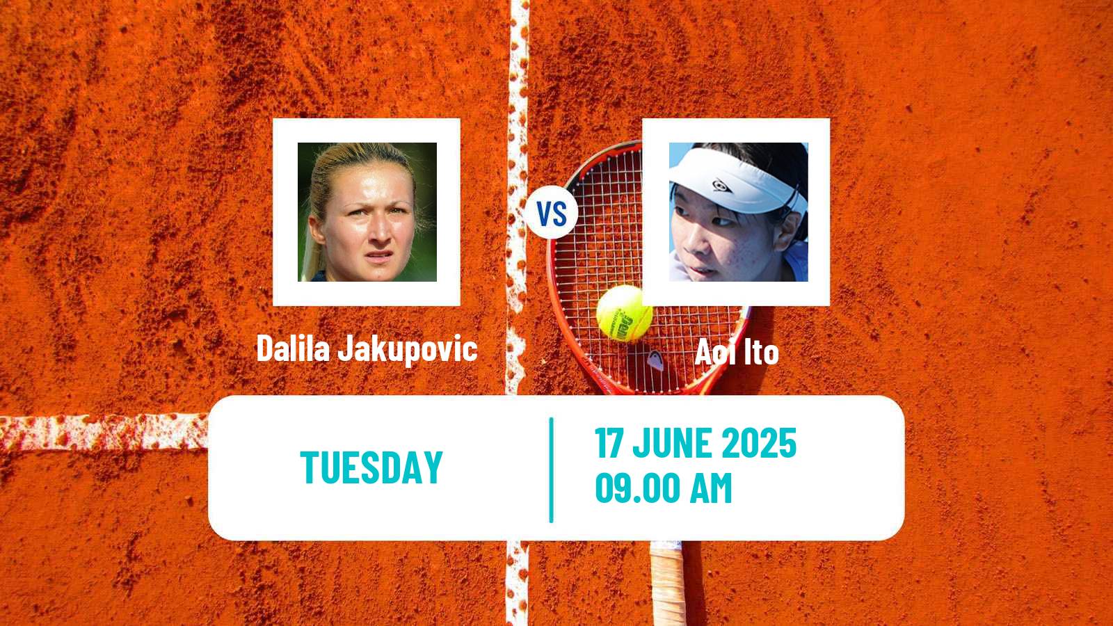 Tennis ITF W75 Zagreb 2 Women Dalila Jakupovic - Aoi Ito