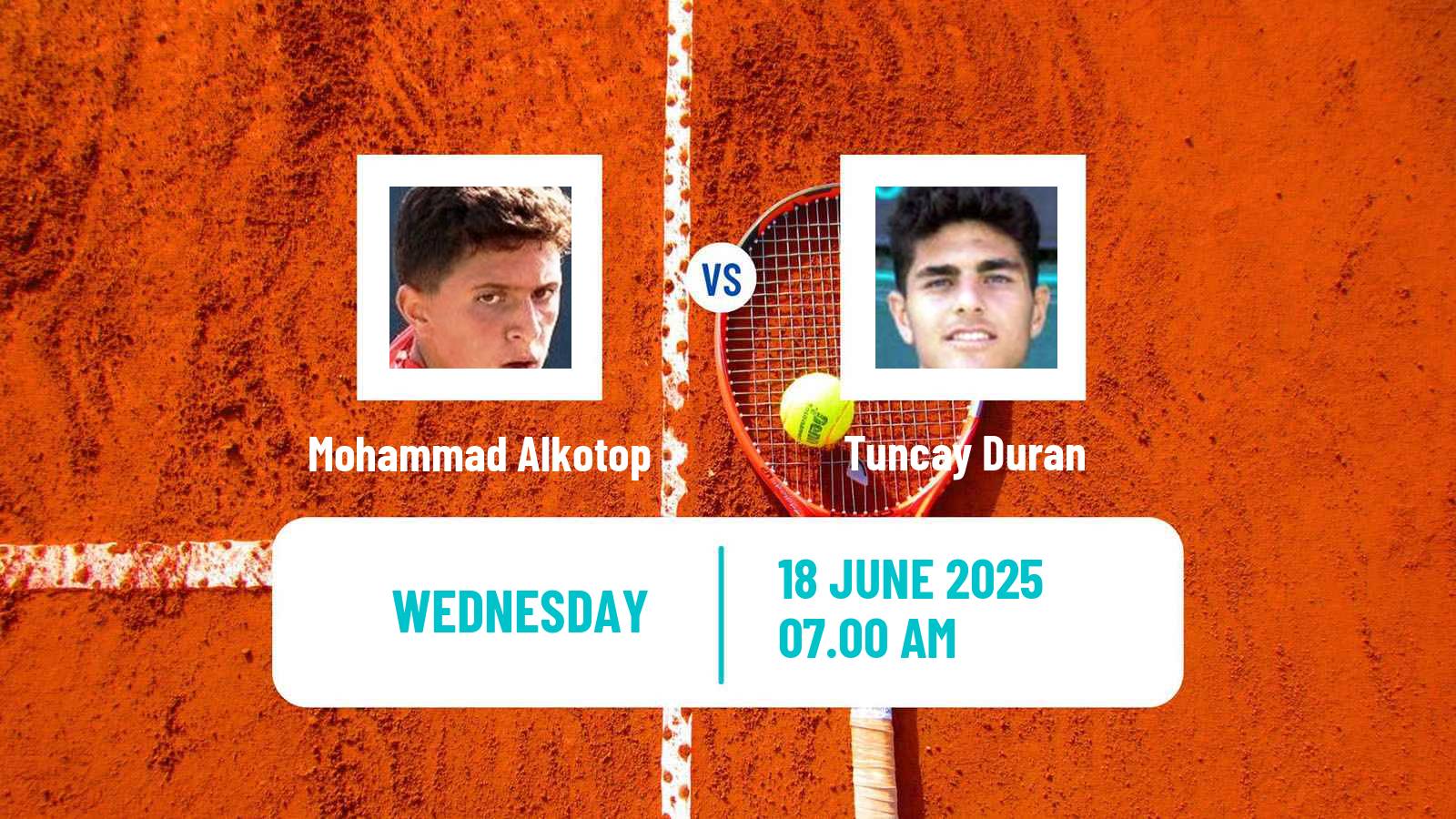 Tennis ITF M25 Monastir 3 Men Mohammad Alkotop - Tuncay Duran