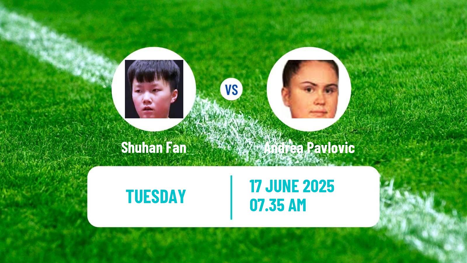 Table tennis Wtt Star Contender Ljubljana Women Shuhan Fan - Andrea Pavlovic