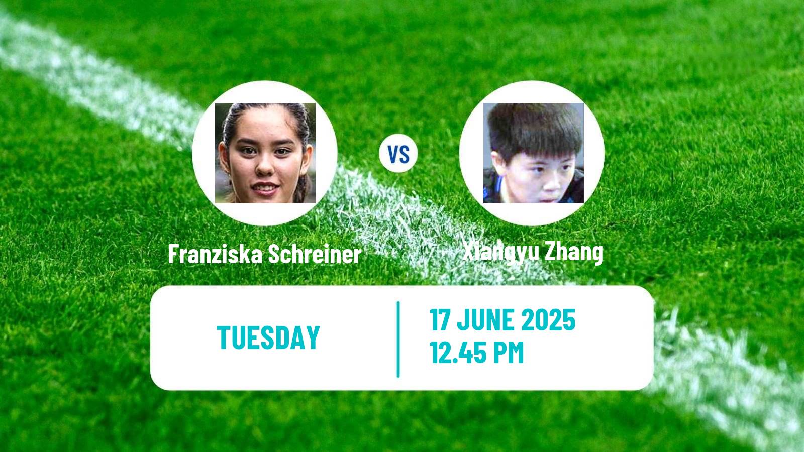 Table tennis Wtt Star Contender Ljubljana Women Franziska Schreiner - Xiangyu Zhang