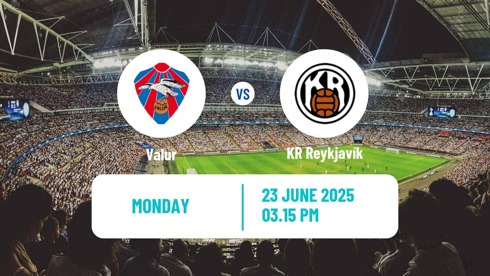 Soccer Icelandic Besta-deild karla Valur - KR Reykjavík