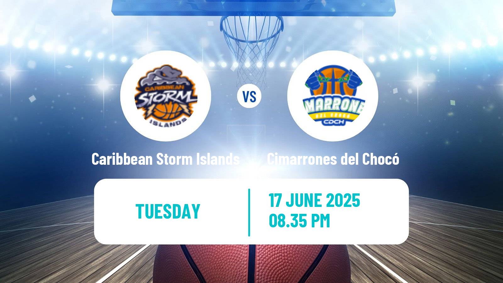 Basketball Colombian LBP Basketball Caribbean Storm Islands - Cimarrones del Chocó