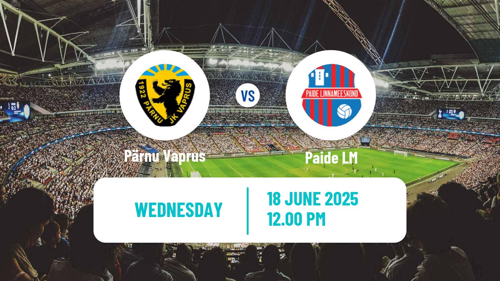 Soccer Estonian Meistriliiga Pärnu Vaprus - Paide LM