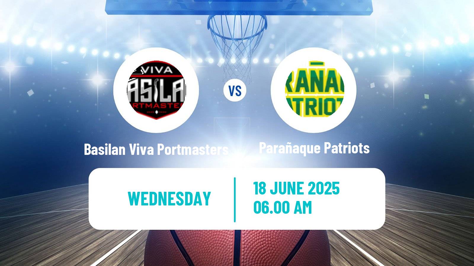 Basketball Philippines MBPL  Basilan Viva Portmasters - Parañaque Patriots