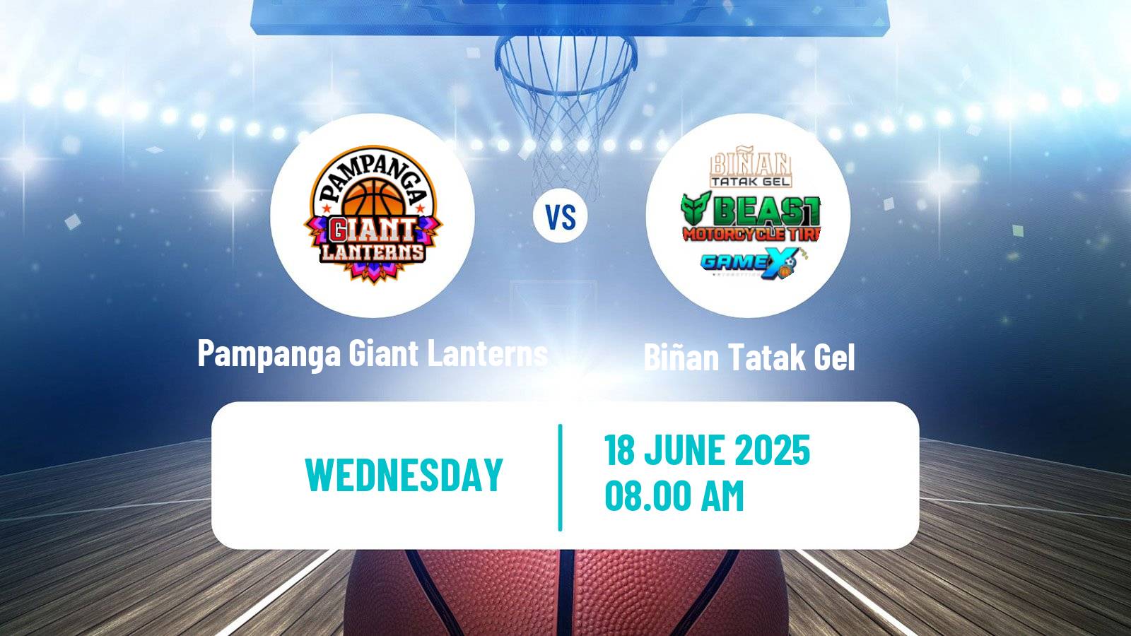 Basketball Philippines MBPL  Pampanga Giant Lanterns - Biñan Tatak Gel
