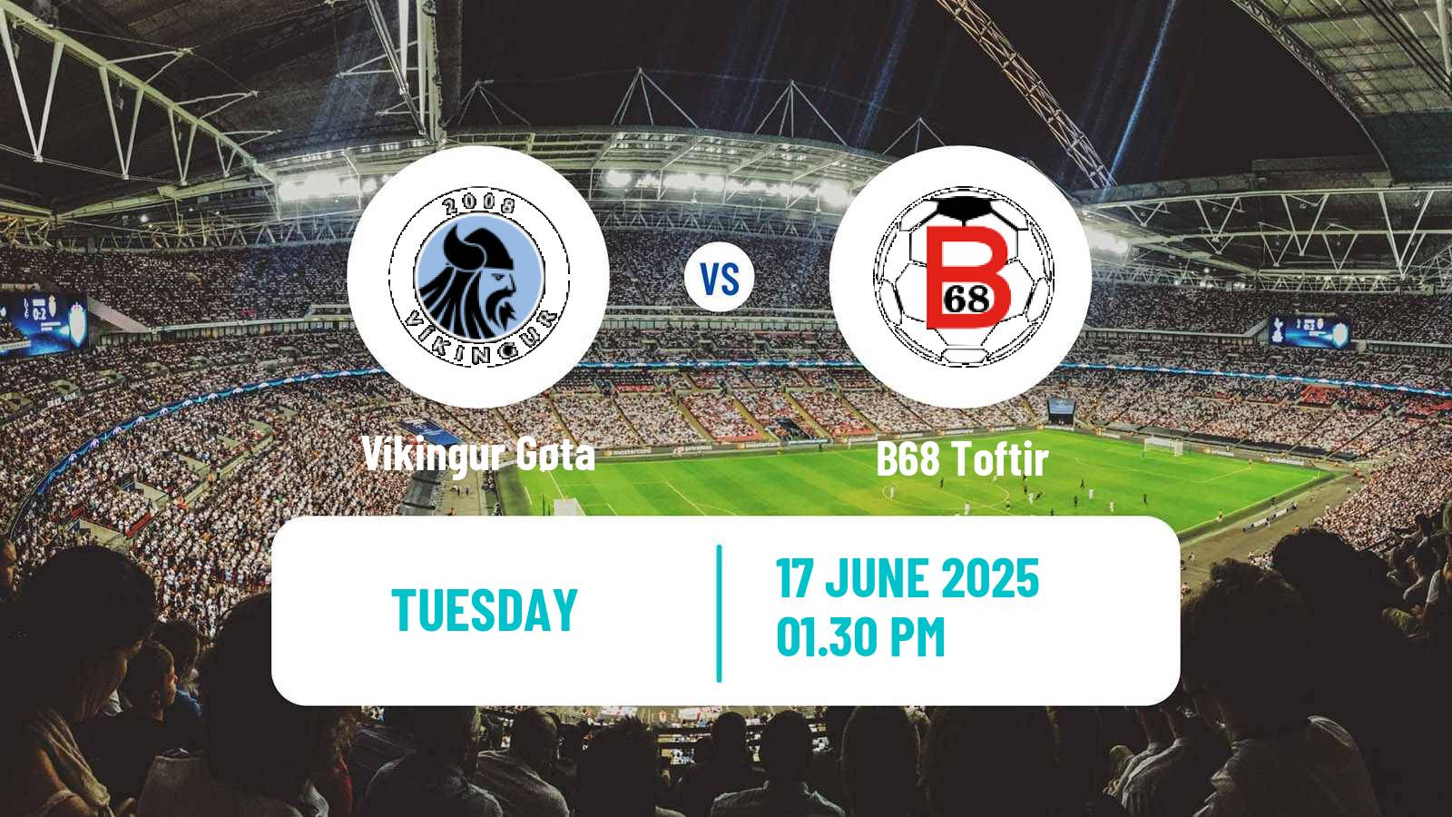 Soccer Faroe Islands Cup Víkingur Gøta - B68 Toftir