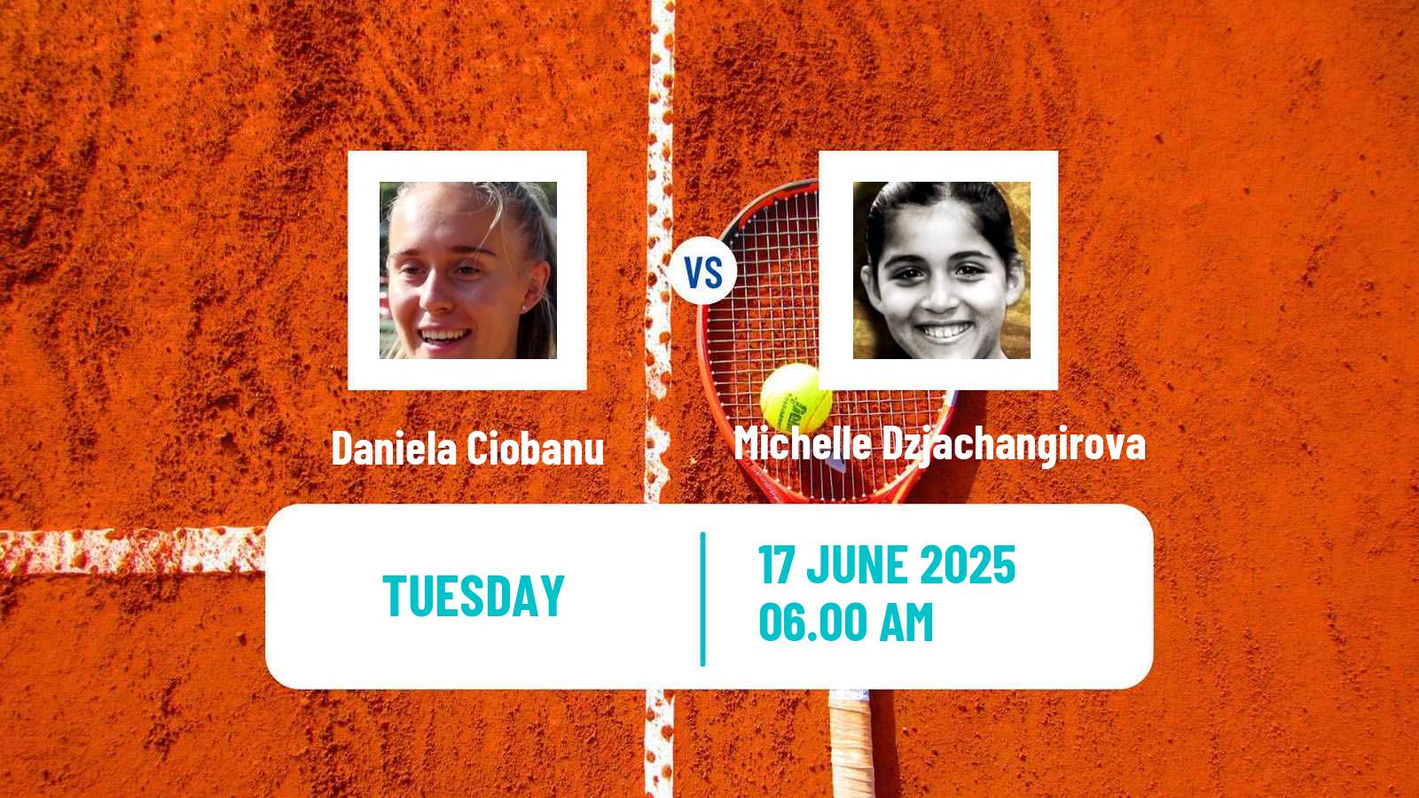 Tennis WTA Billie Jean King Cup Group III Daniela Ciobanu - Michelle Dzjachangirova
