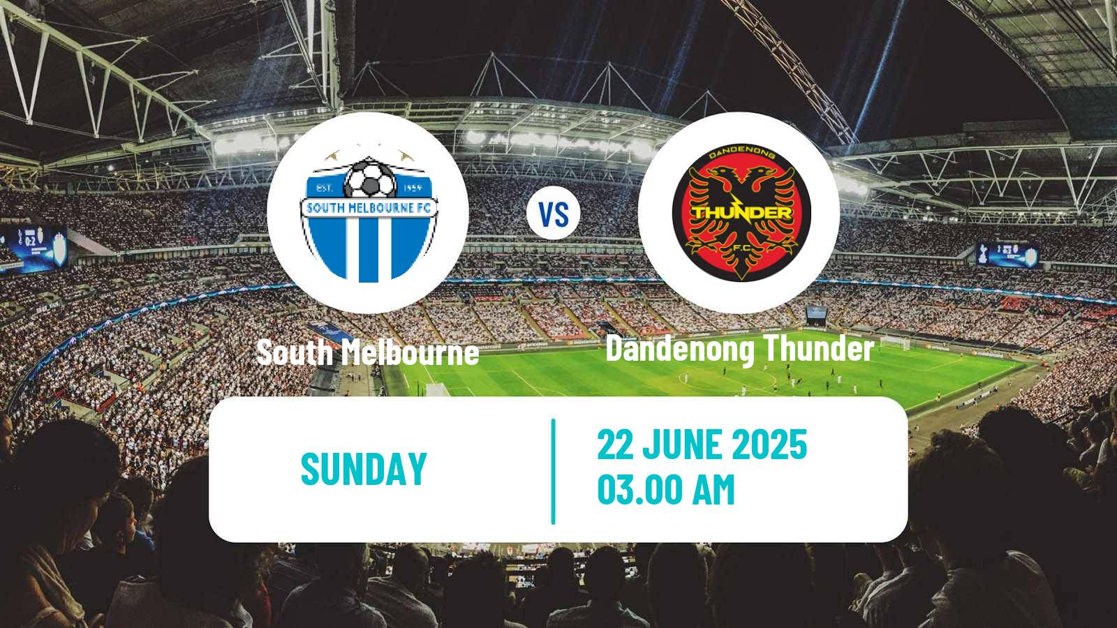 Soccer Australian NPL Victoria South Melbourne - Dandenong Thunder