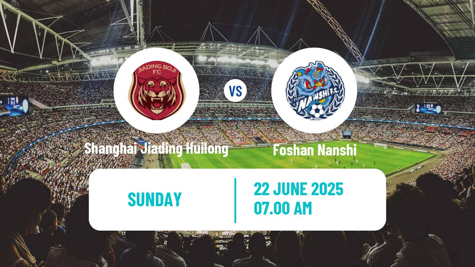 Soccer Chinese Jia League Shanghai Jiading Huilong - Foshan Nanshi