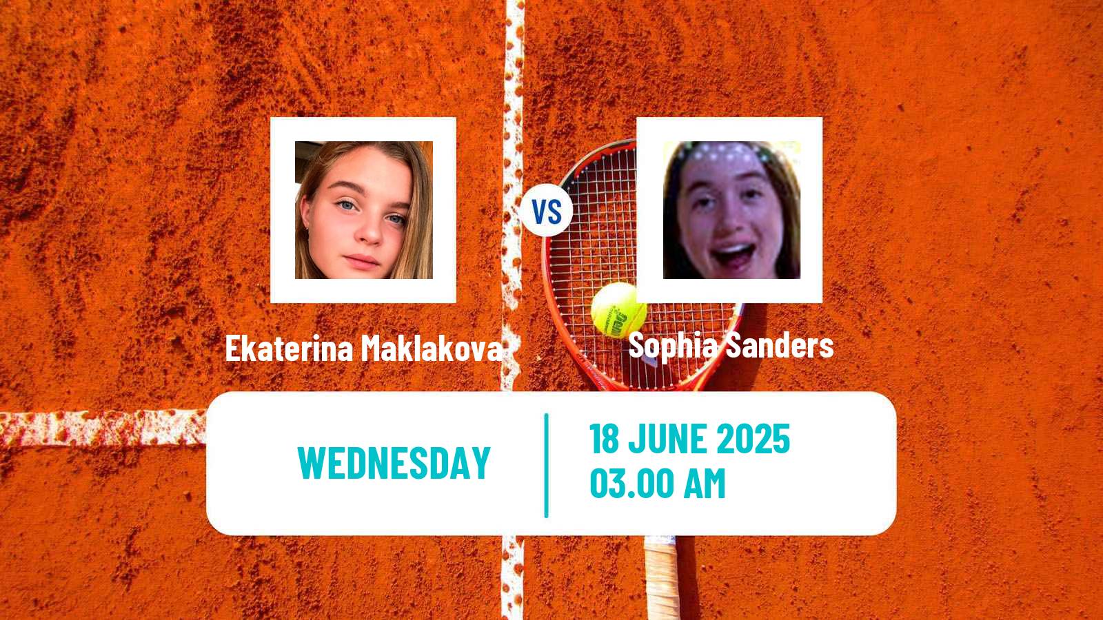 Tennis ITF W15 Kursumlijska Banja 7 Women Ekaterina Maklakova - Sophia Sanders