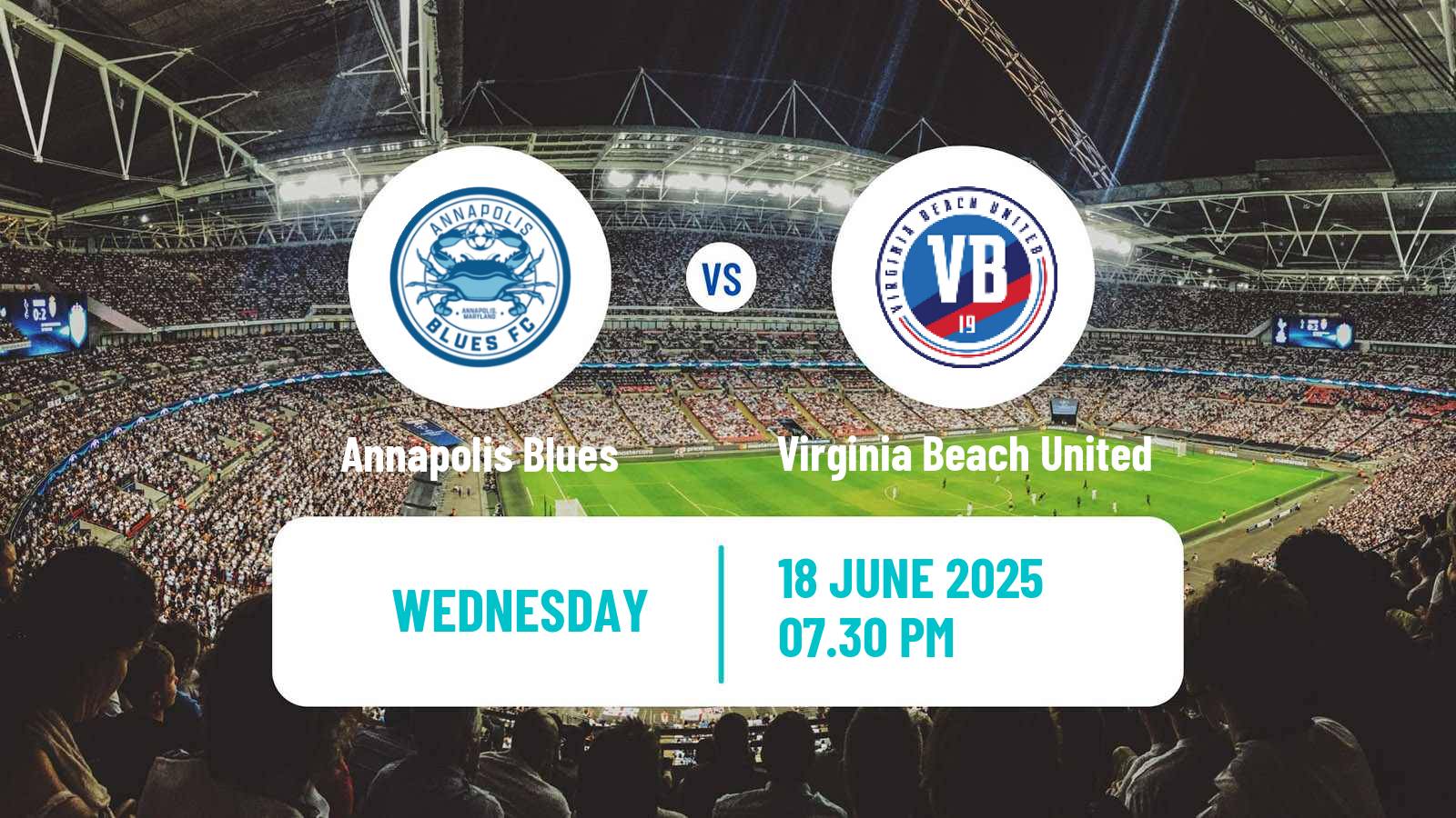 Soccer USL League Two Annapolis Blues - Virginia Beach United